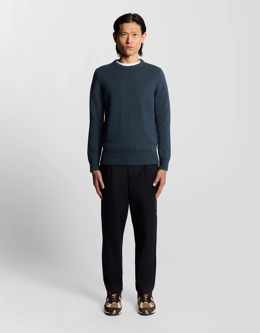 Wool Blend Crew Neck Jumper