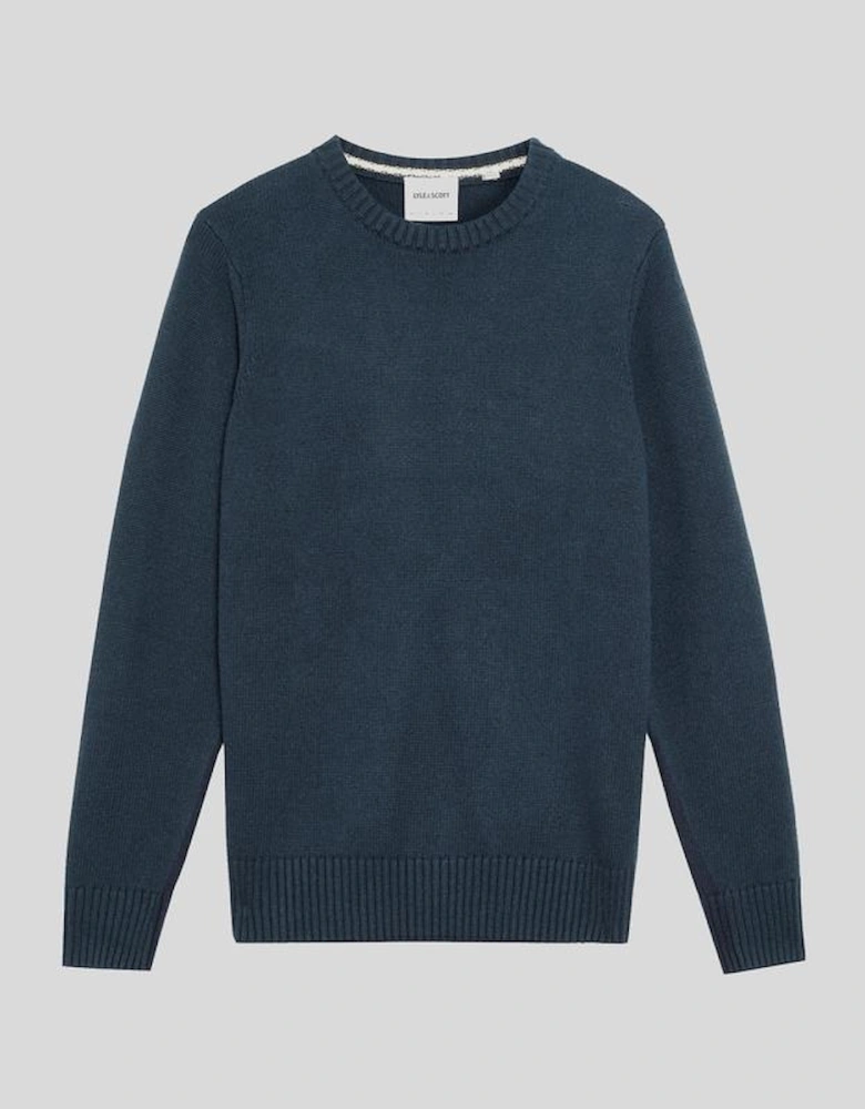 Wool Blend Crew Neck Jumper