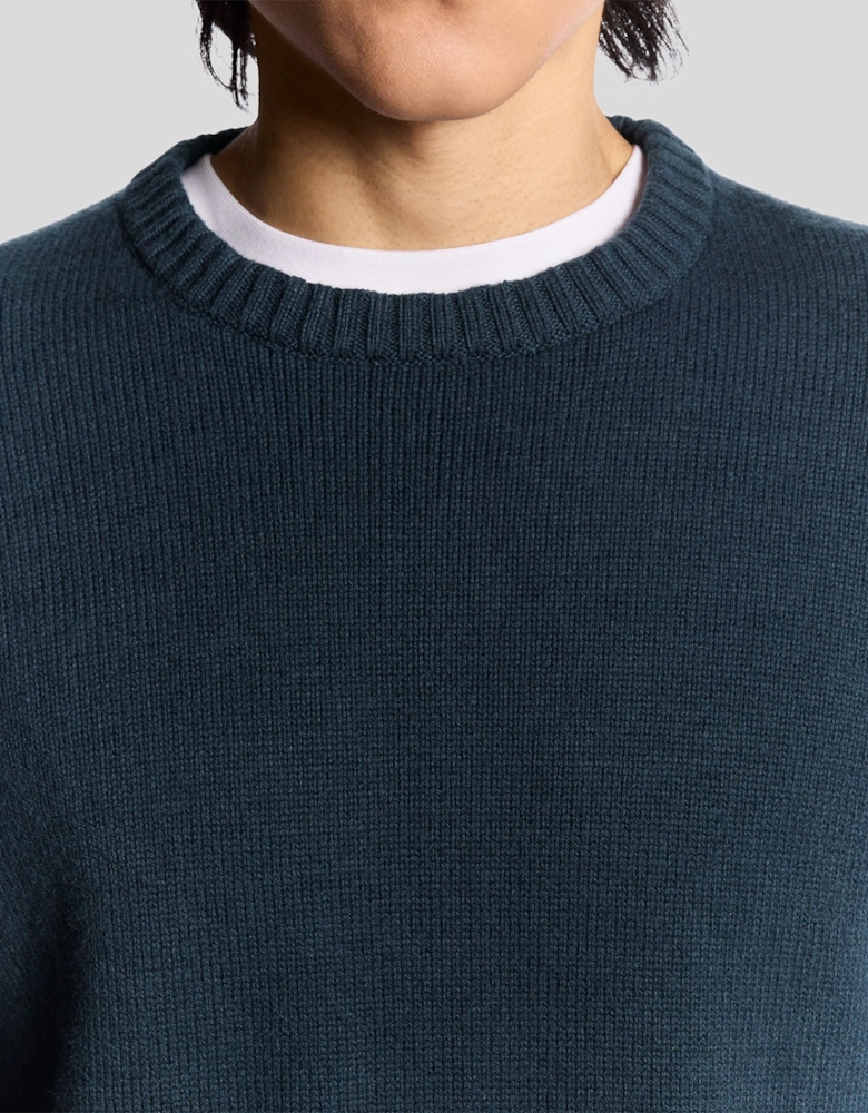 Wool Blend Crew Neck Jumper