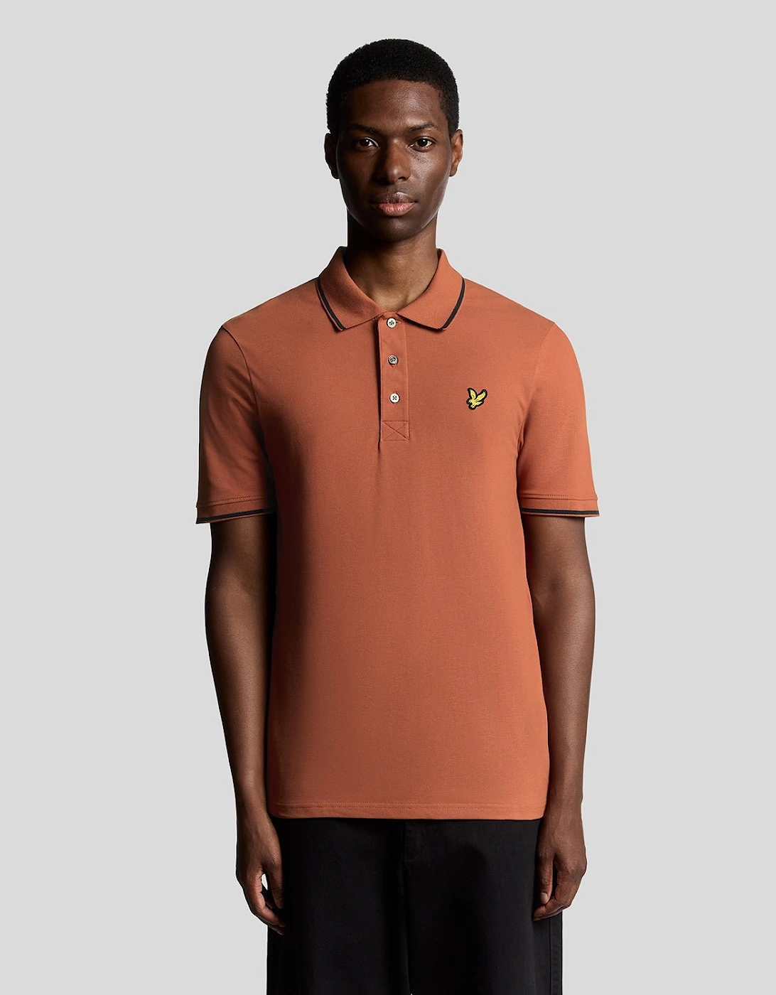 Lyle And Scott Men's Red Tipped Polo Shirt - : 34 Xs