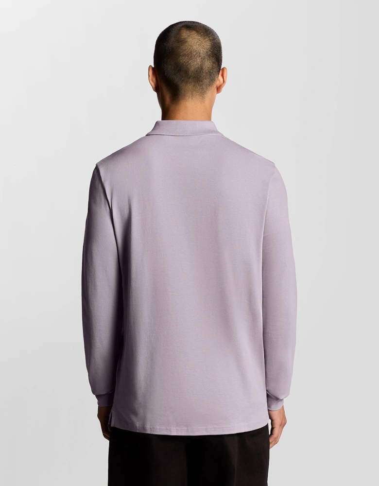 Long Sleeve Cotton Polo Shirt