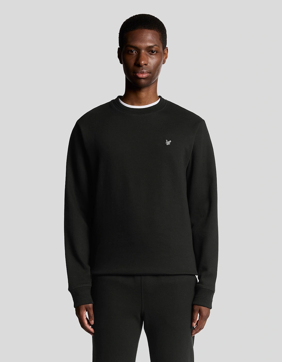 Diagonal Weave Crew Neck Sweatshirt, 7 of 6