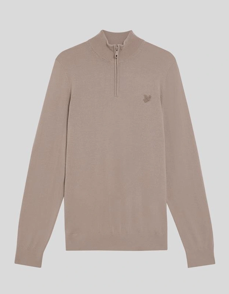 Merino Wool 1/4 Zip Jumper