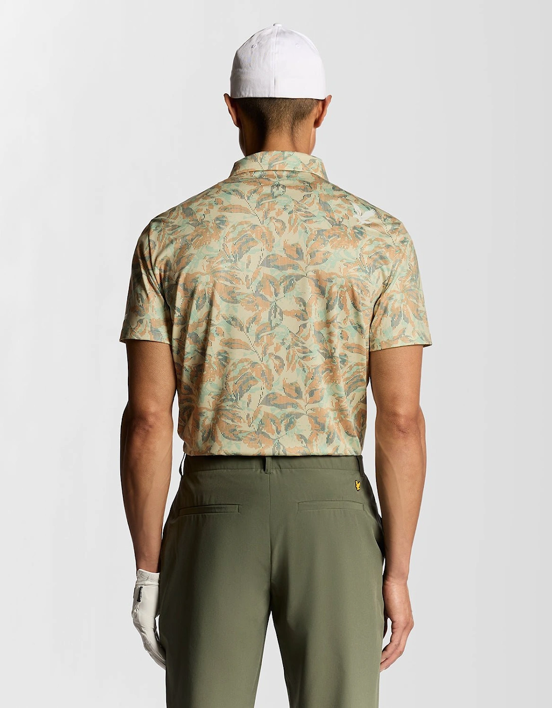Golf Digital Floral Polo Shirt