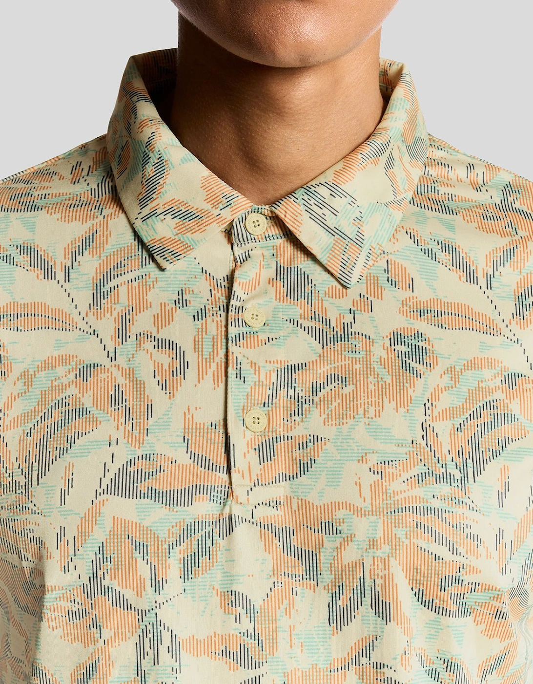 Golf Digital Floral Polo Shirt