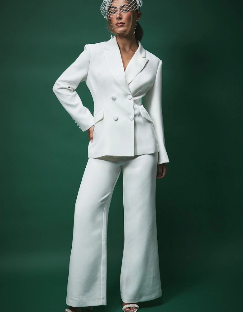 Lisa Tan Bridal Wide Leg Tailored Trousers