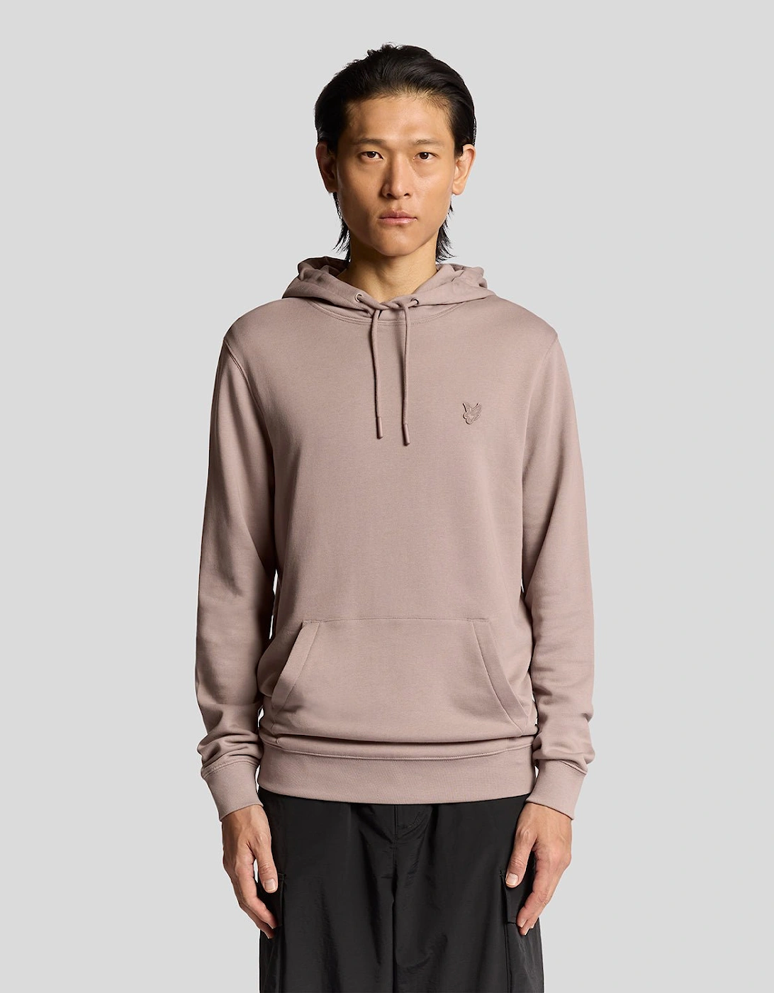 Lyle And Scott Men's Tan Superfine Cotton Loopback Hoodie Xl