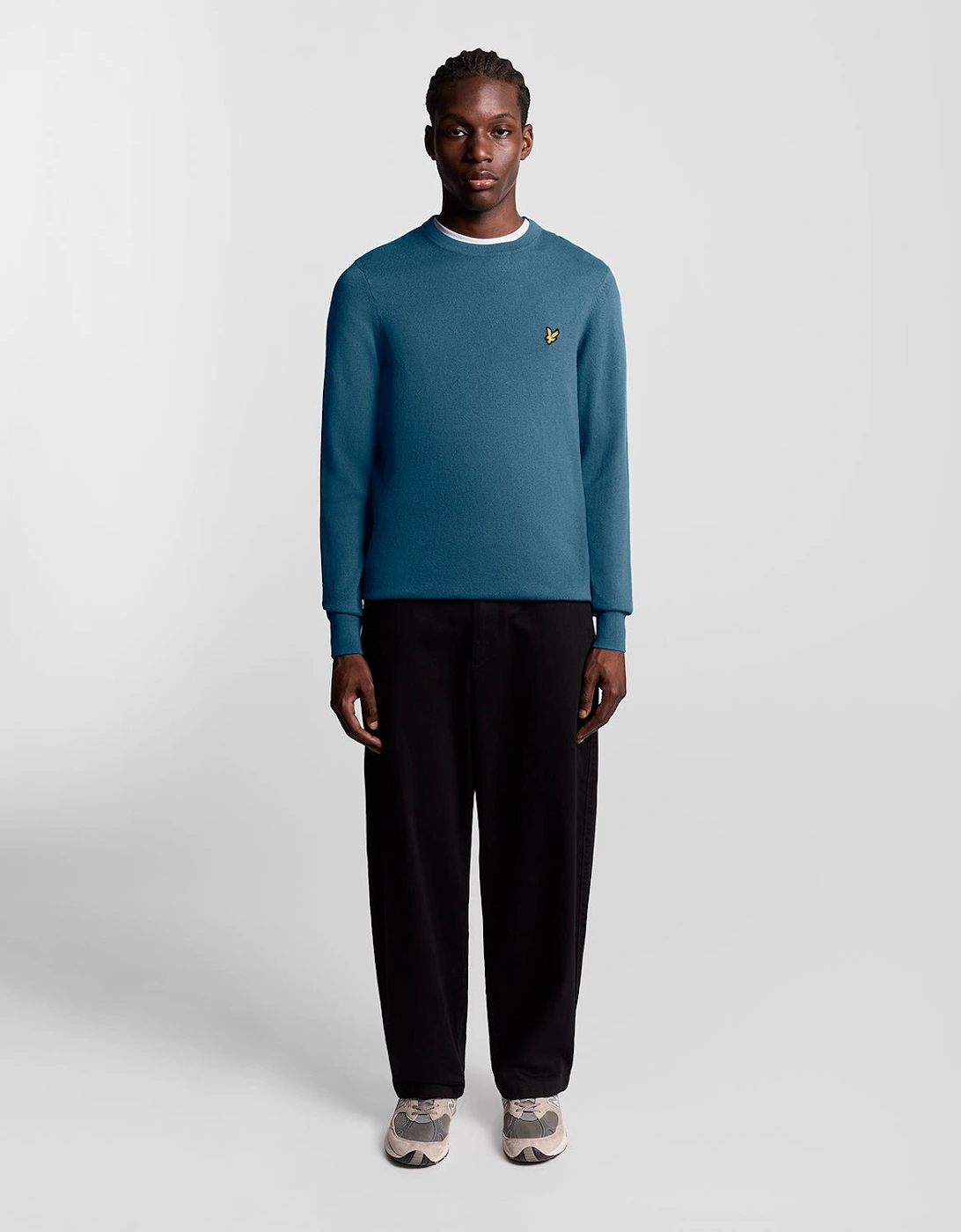 Cotton Merino Crew Neck Jumper