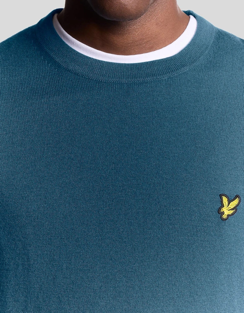 Cotton Merino Crew Neck Jumper