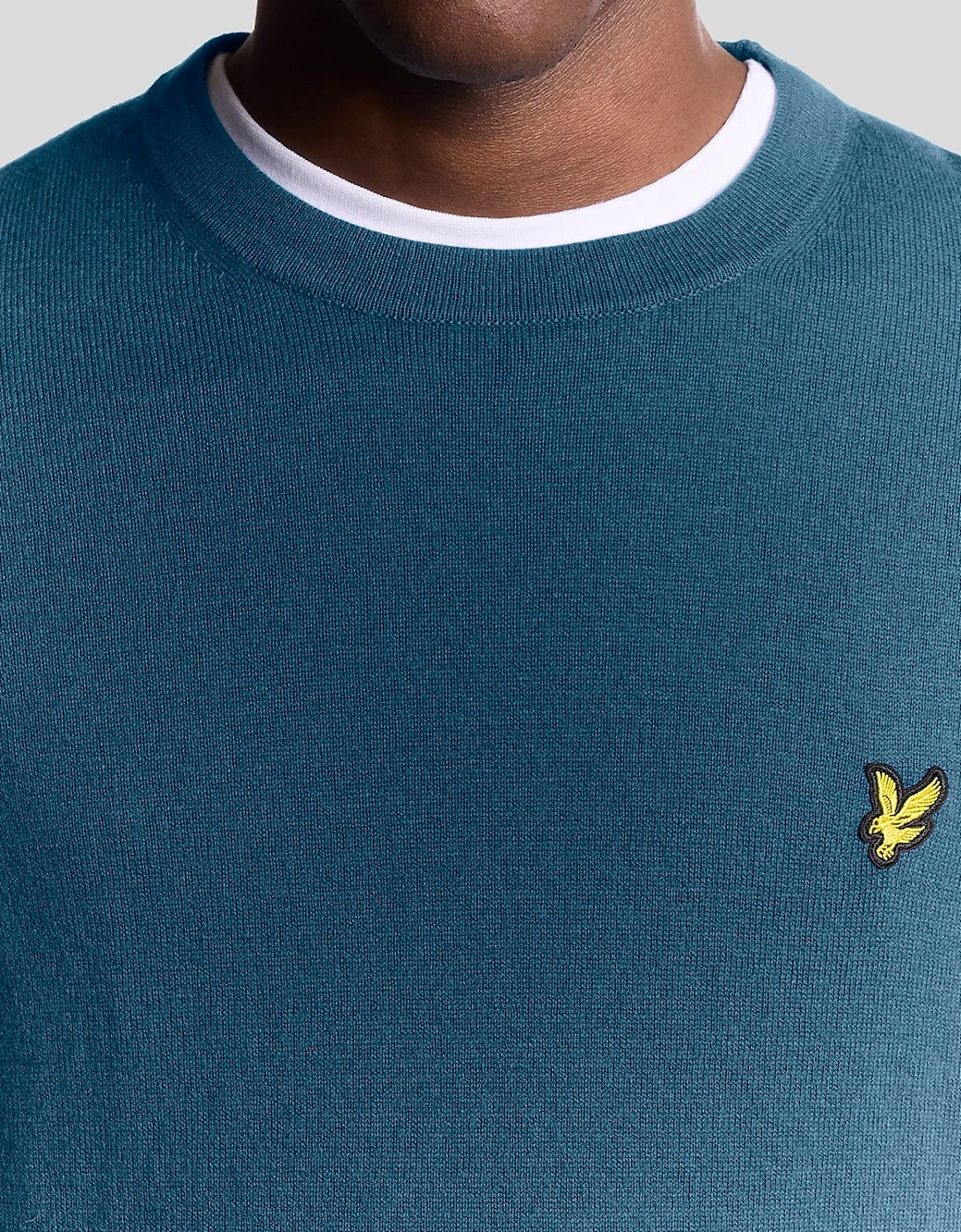 Cotton Merino Crew Neck Jumper