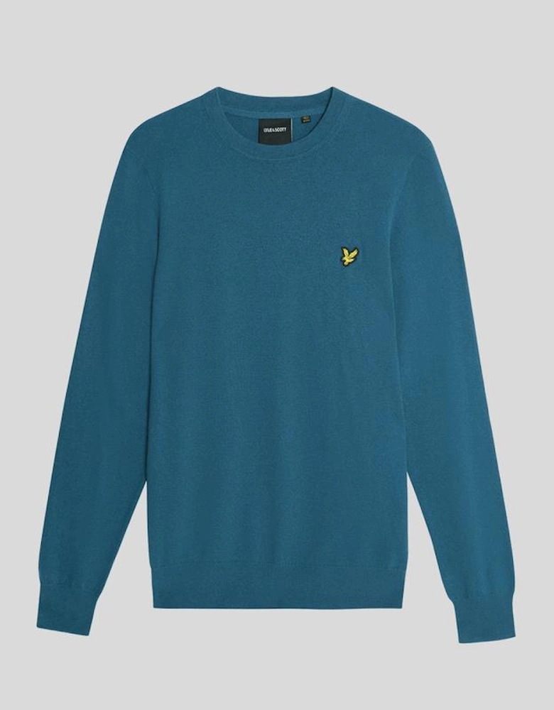 Cotton Merino Crew Neck Jumper