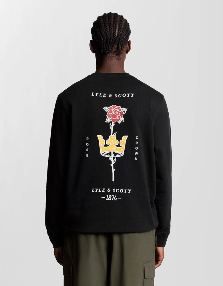Pub Graphic Crew Neck Sweatshirt