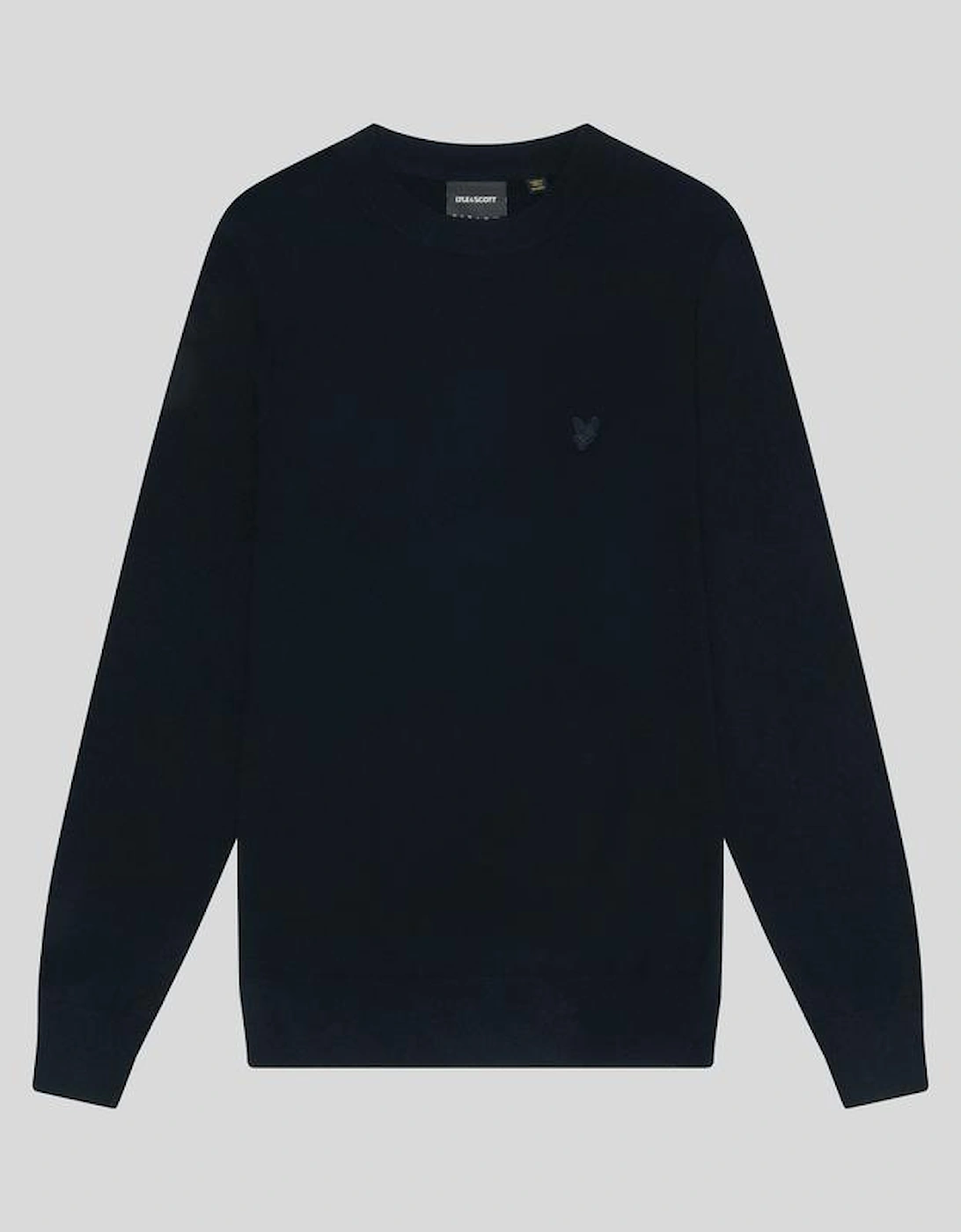 Lyle And Scott Men's Navy Lambswool Crew Neck Jumper - Size: 34