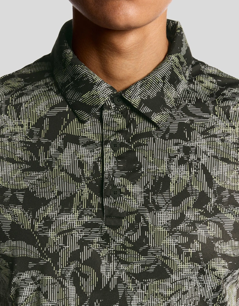 Golf Digital Floral Polo Shirt