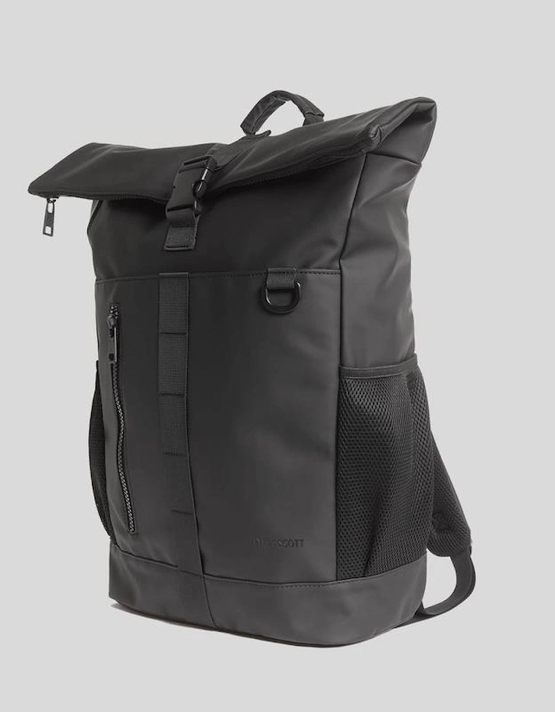 Lyle & Scott Lyle And Scott Men's Water Resistant Rolltop Backpack - Black