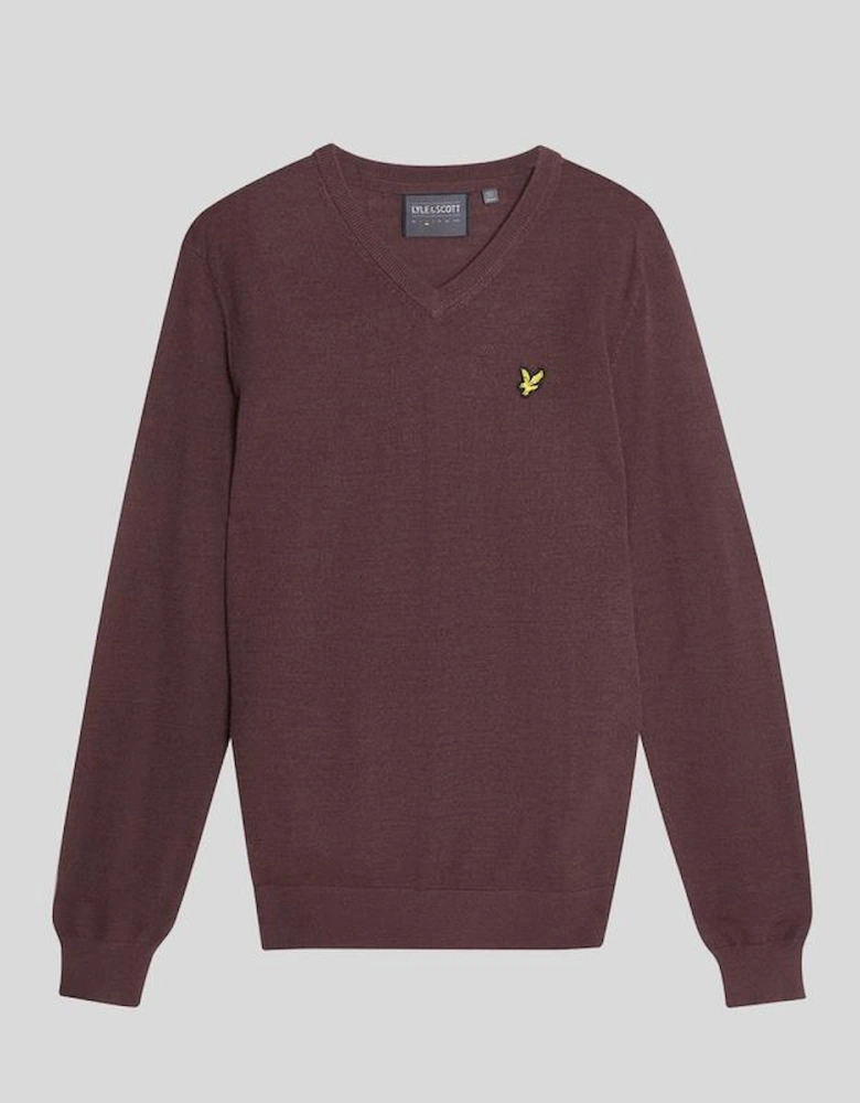 Golf Wool Blend V Neck Jumper