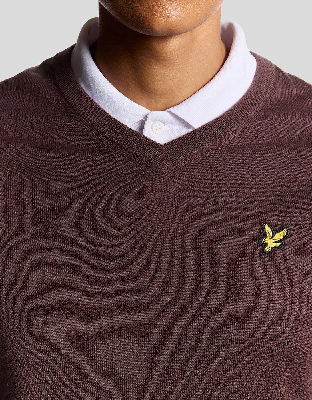 Golf Wool Blend V Neck Jumper