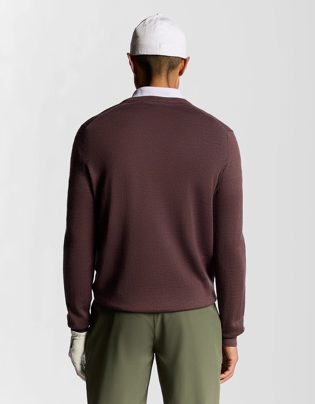 Golf Wool Blend V Neck Jumper