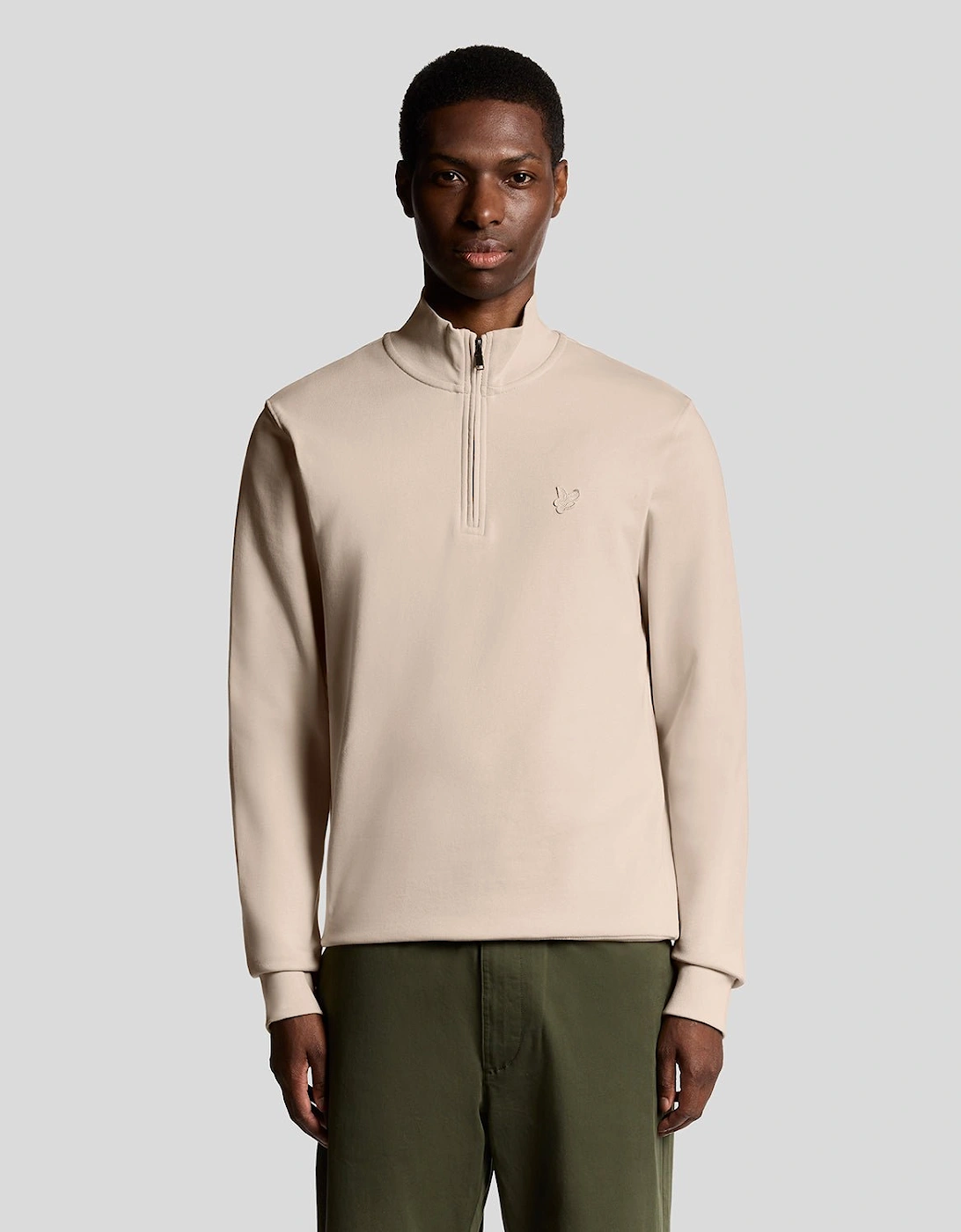 Superfine Cotton 1/4 Zip Sweatshirt, 7 of 6