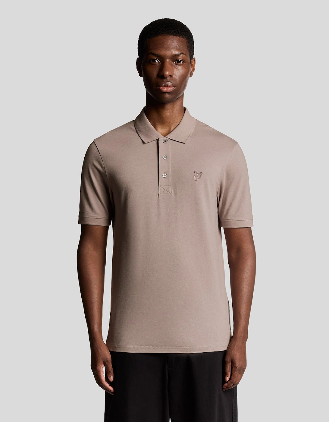 Lyle And Scott Men's Tan Superfine Cotton Polo Shirt Xxl