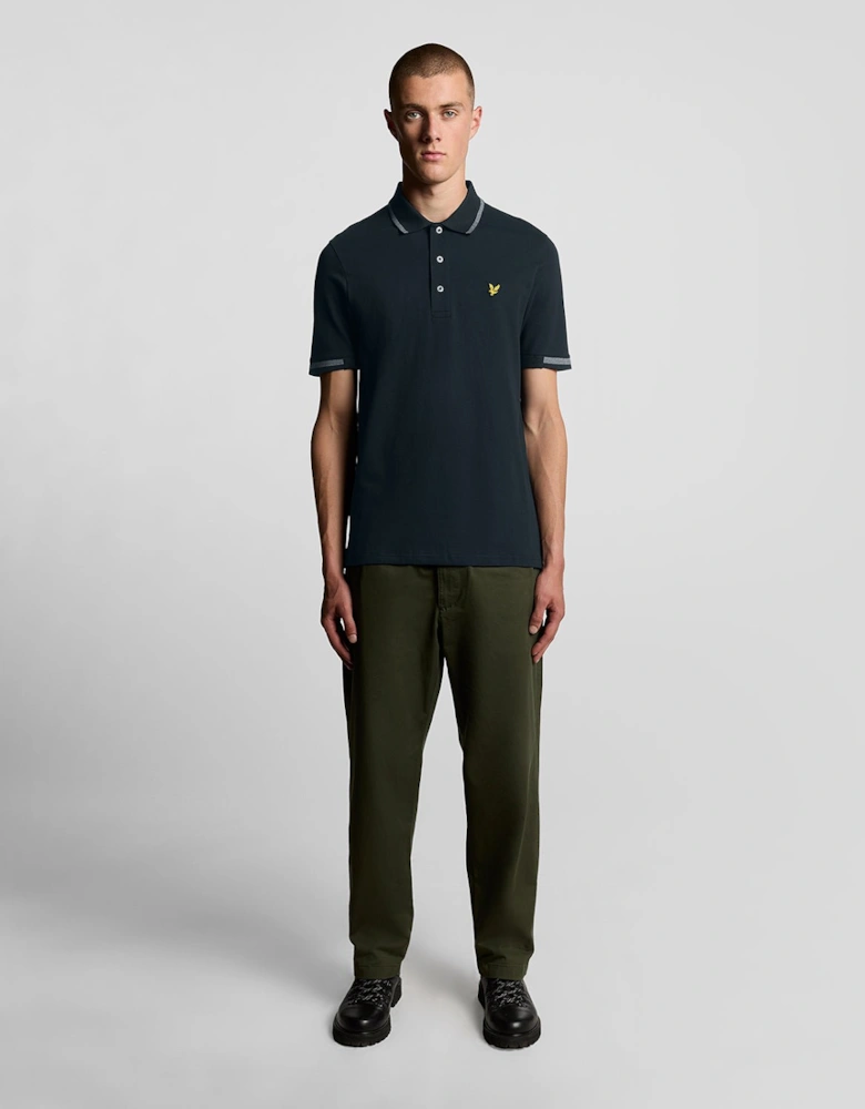 Birdseye Tipped Polo Shirt