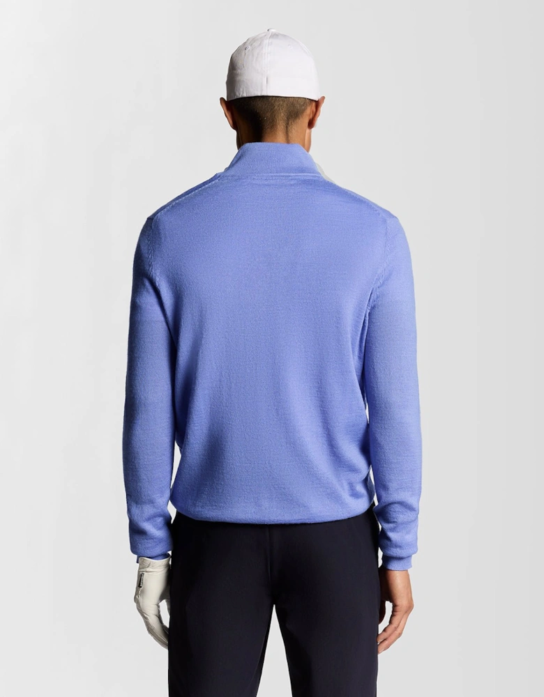 Golf 1/4 Zip Wool Blend Jumper