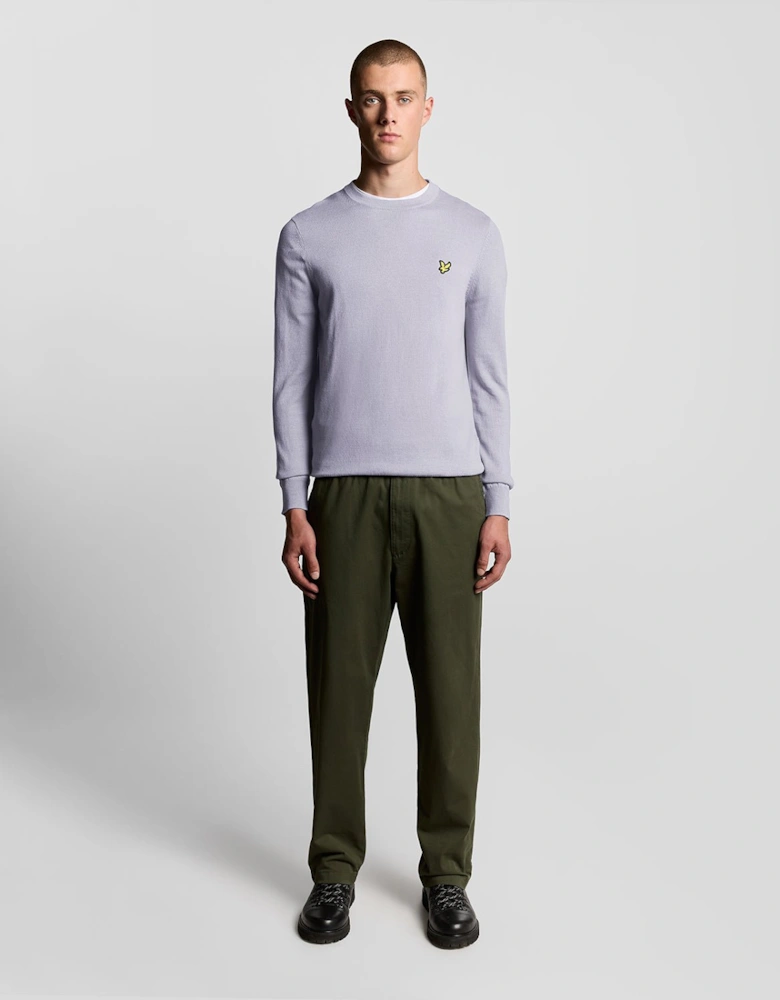 Cotton Merino Crew Neck Jumper
