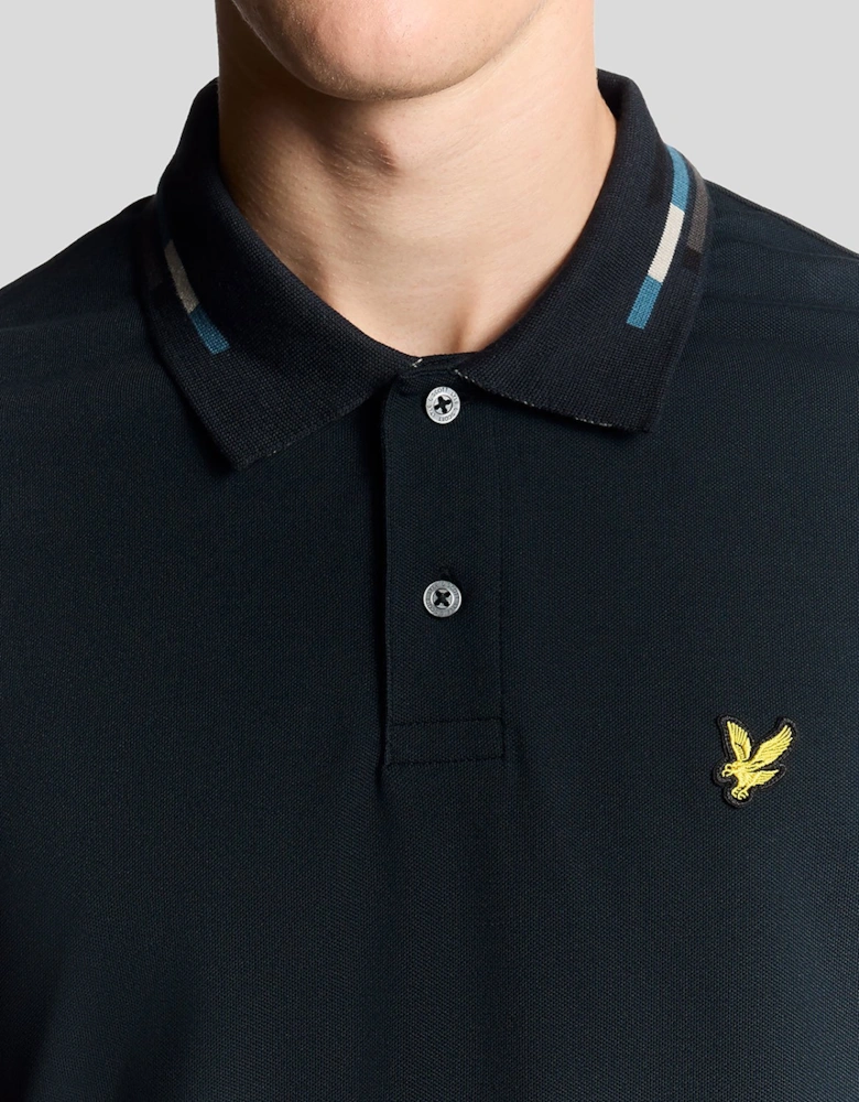 Striped Tipped Polo Shirt