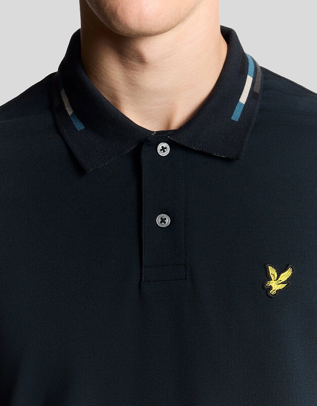 Striped Tipped Polo Shirt