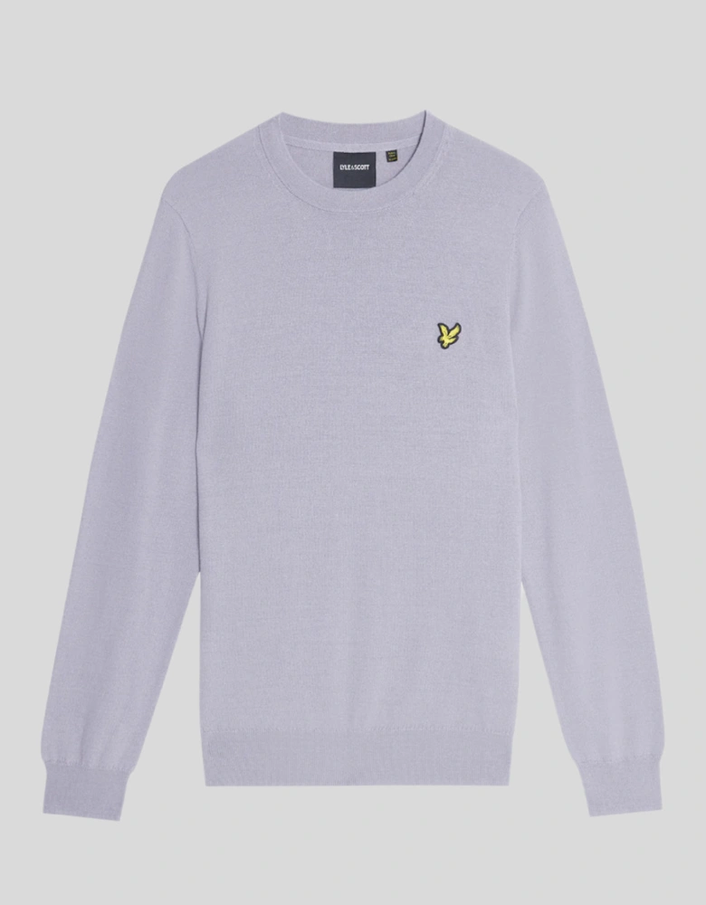 Cotton Merino Crew Neck Jumper