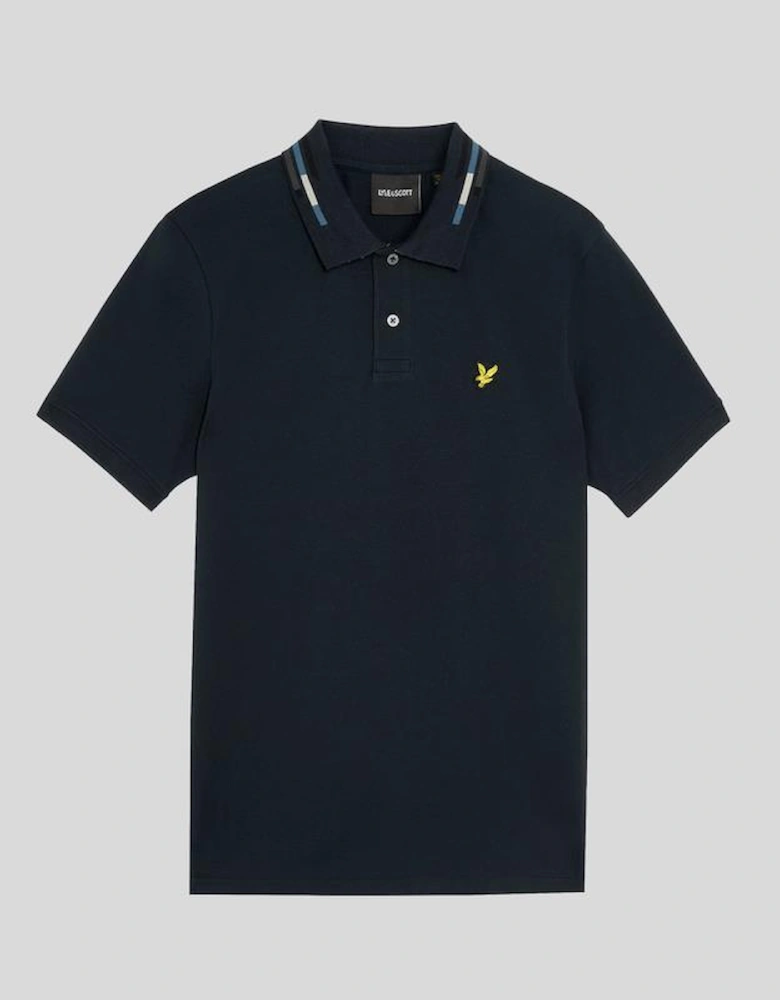 Striped Tipped Polo Shirt