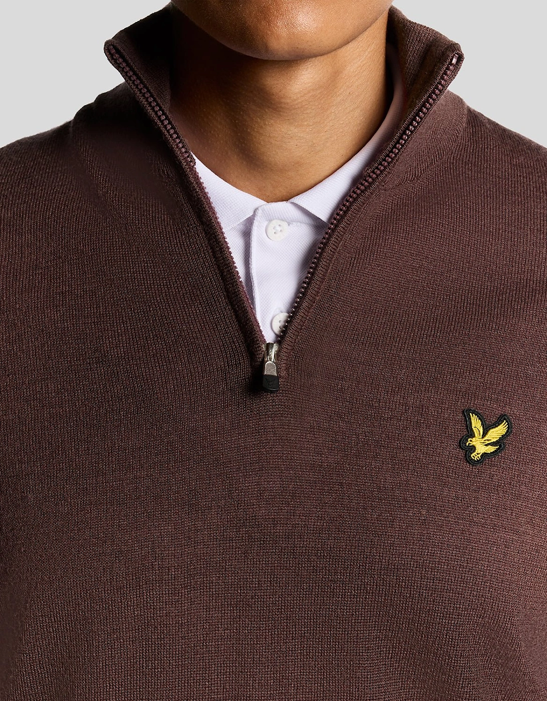 Golf 1/4 Zip Wool Blend Jumper