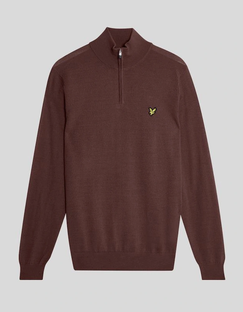 Golf 1/4 Zip Wool Blend Jumper