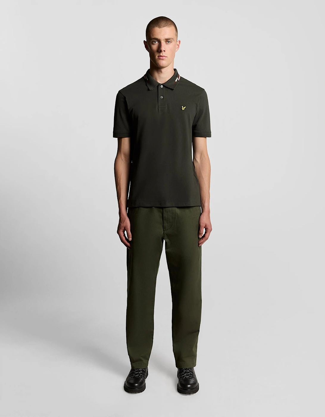 Striped Tipped Polo Shirt
