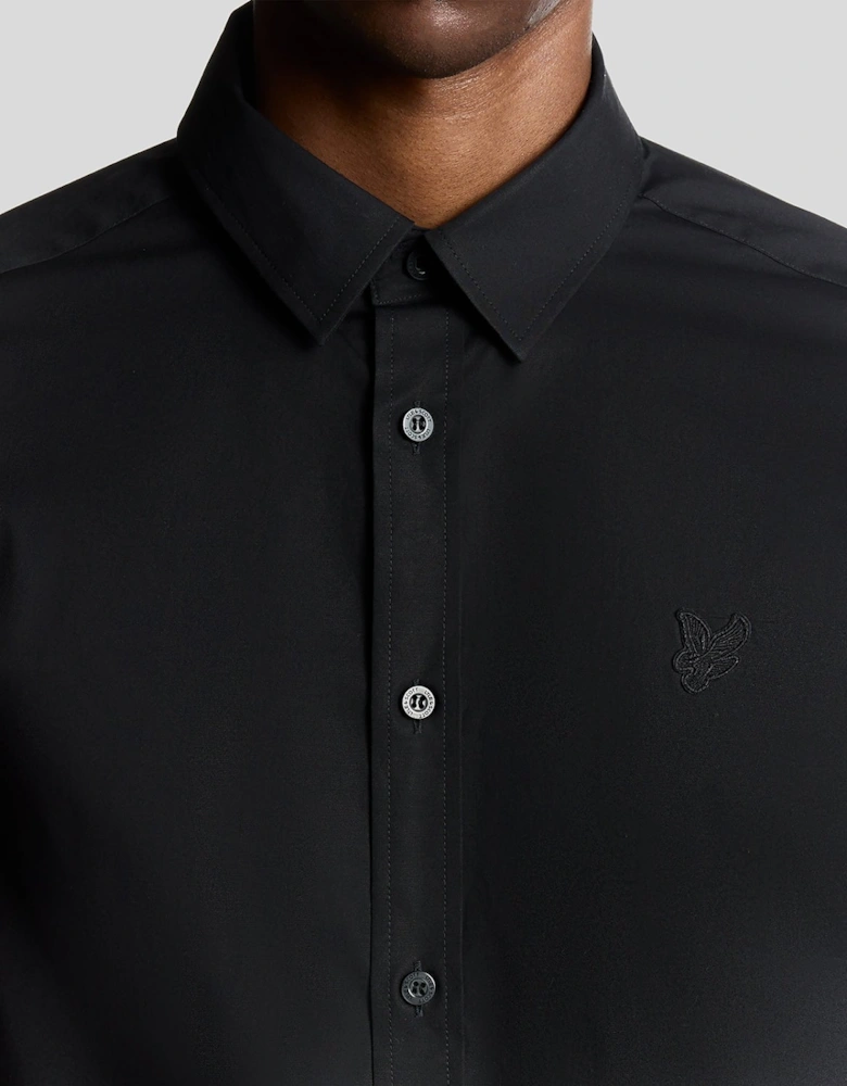 Stretch Fabric Poplin Shirt