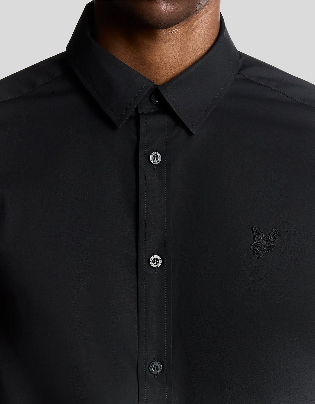 Stretch Fabric Poplin Shirt