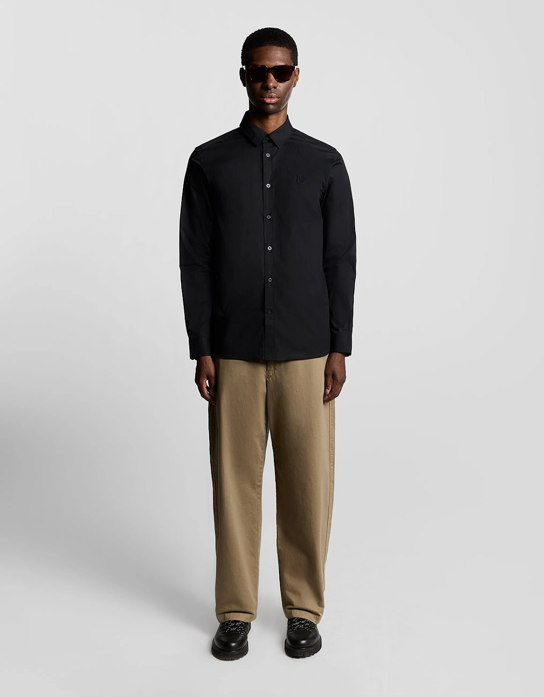 Stretch Fabric Poplin Shirt