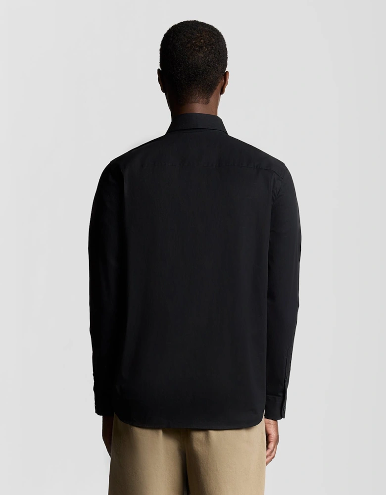 Stretch Fabric Poplin Shirt