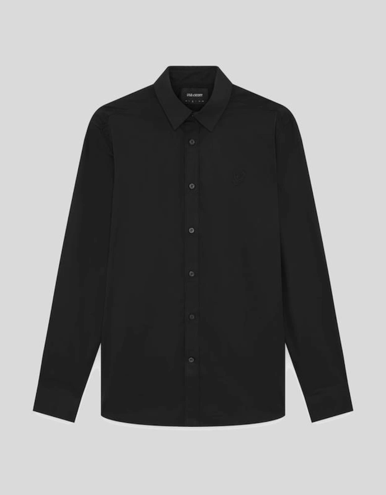 Stretch Fabric Poplin Shirt