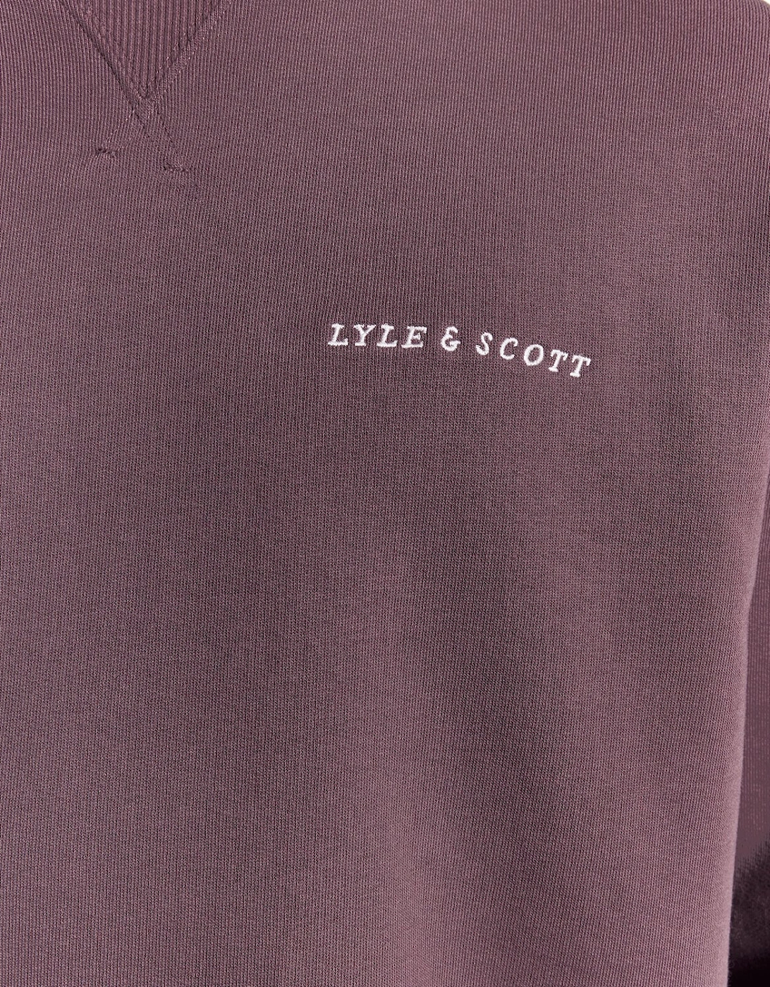 Script Brushback Fleece Sweatshirt