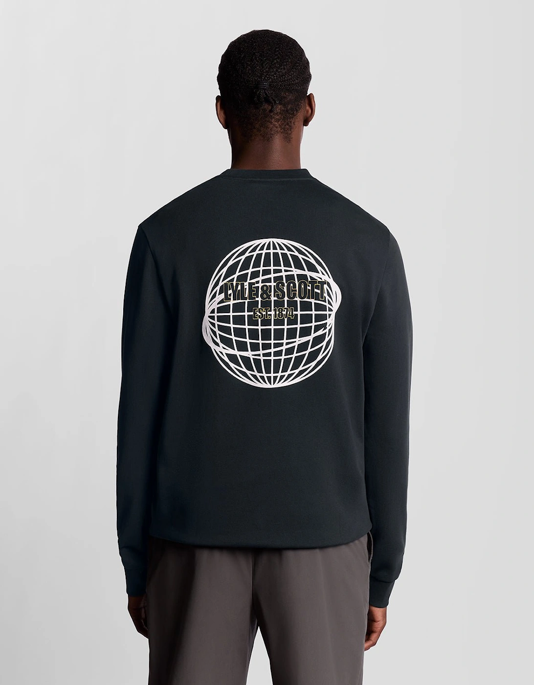 Sports Globe Print Sweatshirt