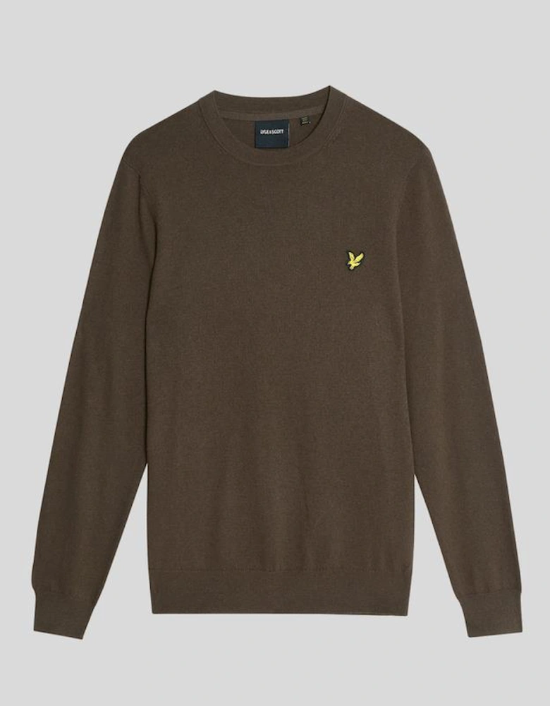 Cotton Merino Crew Neck Jumper