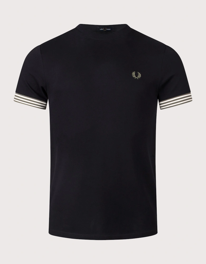 Striped Cuff T-Shirt