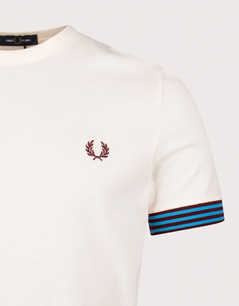 Striped Cuff T-Shirt