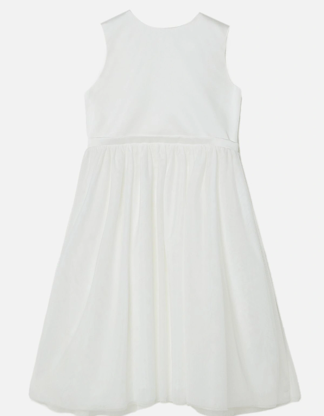 Tulle Skirt Bow Back Flowergirl Dress, 2 of 1