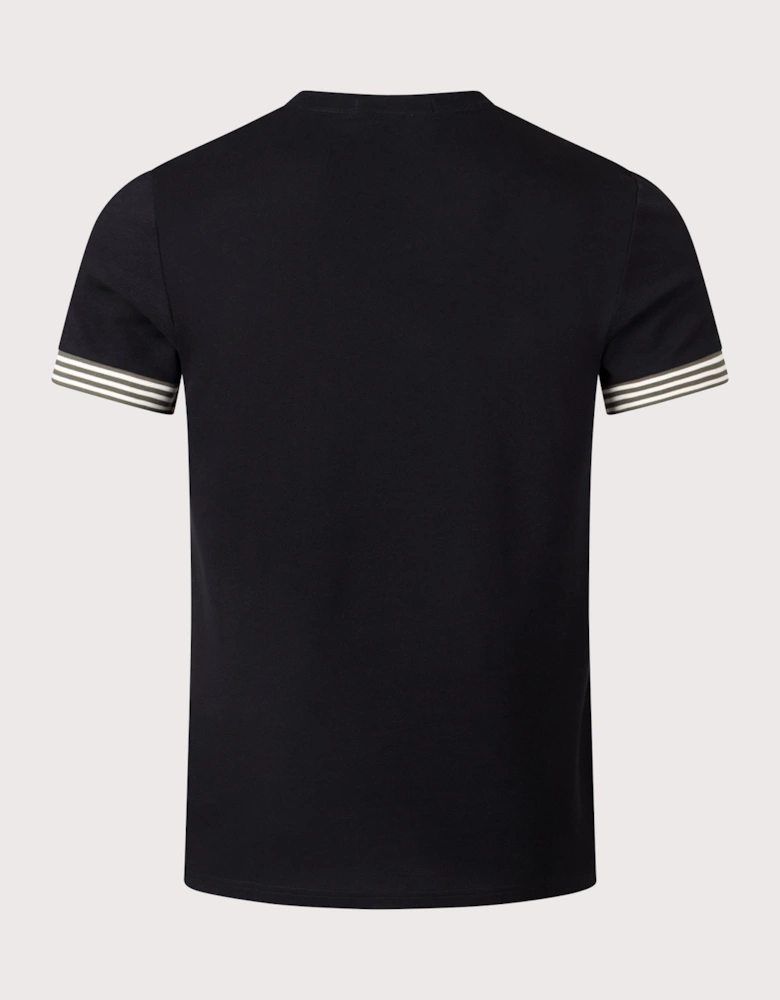 Striped Cuff T-Shirt