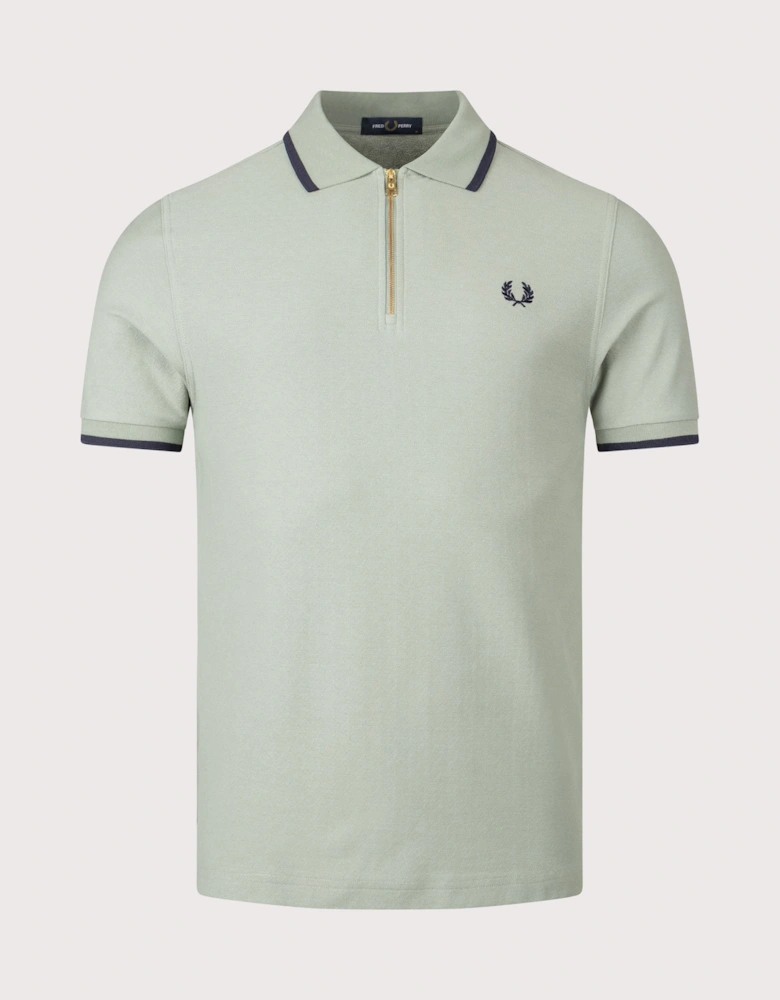 Crepe Pique Polo Shirt