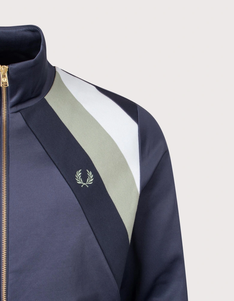 Striped Panel Track Jacket