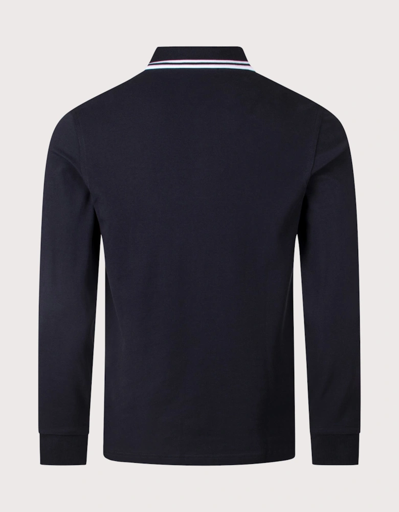 Long Sleeve Twin Tipped Polo Shirt