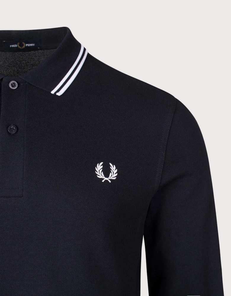Long Sleeve Twin Tipped Polo Shirt